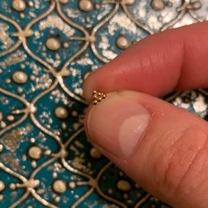 BVLA rose gold bead cluster earring